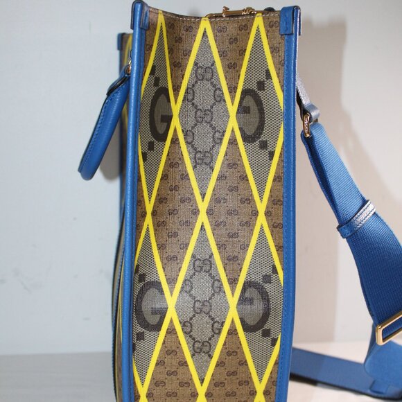 NWT Gucci GG Supreme Monogram Rhombus Large Tote Bag 726273 - Picture 10 of 16